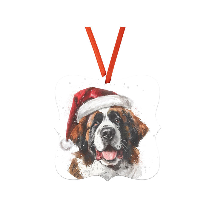 Saint Bernard Christmas Ornament