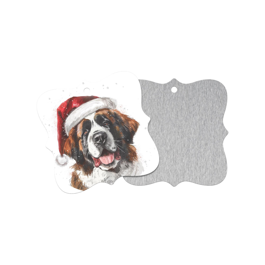 Saint Bernard Christmas Ornament