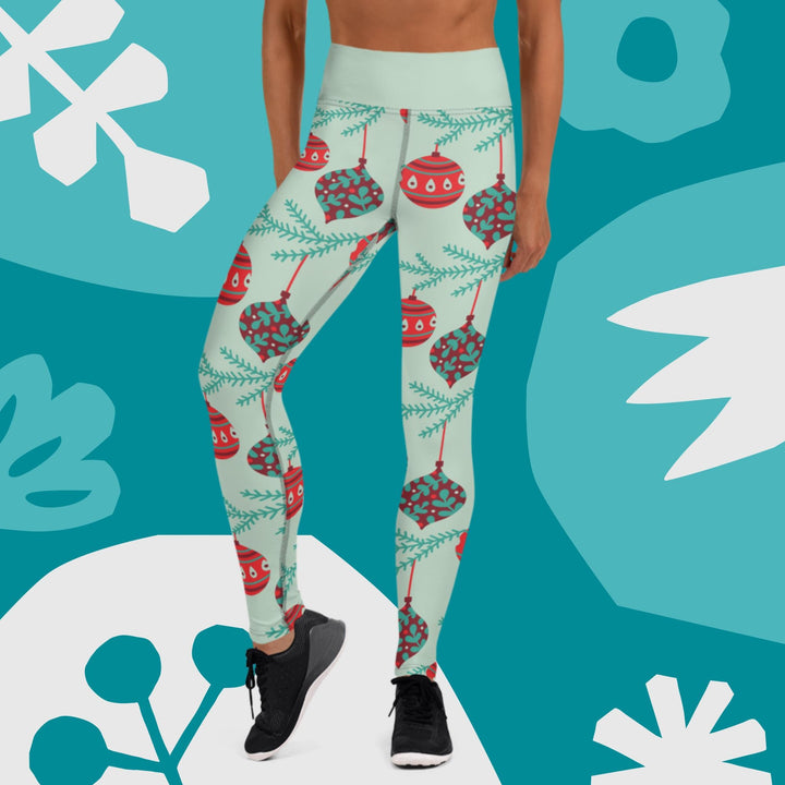 Festive Yoga Leggings | Great for gifts/events | Holiday fun