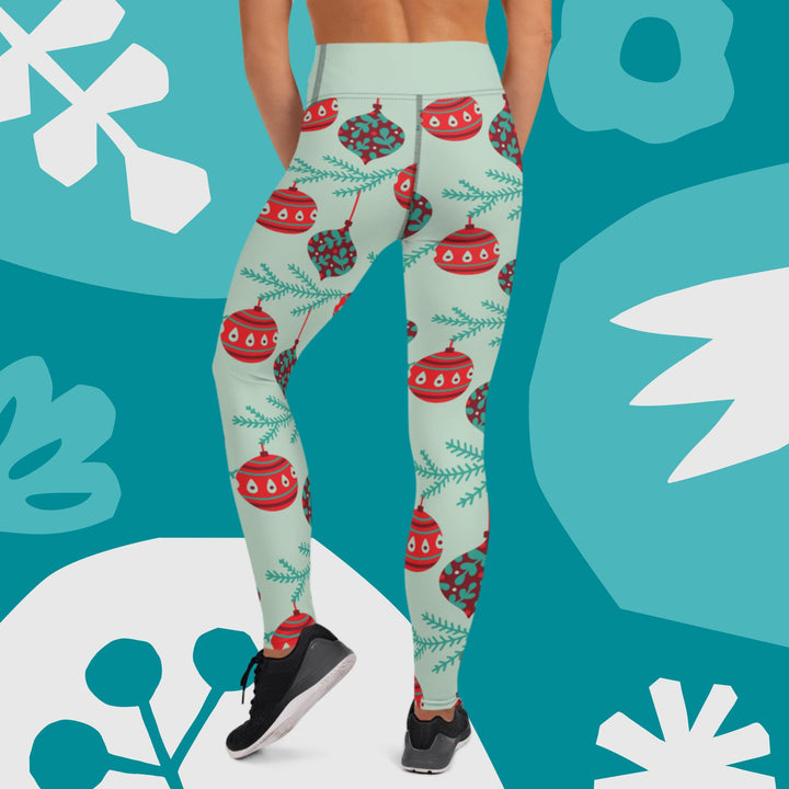 Festive Yoga Leggings | Great for gifts/events | Holiday fun