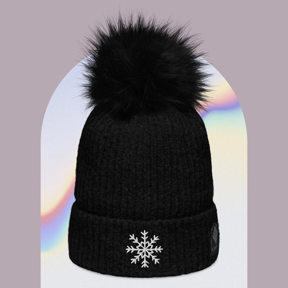 Columbia snowflake pom-pom beanie