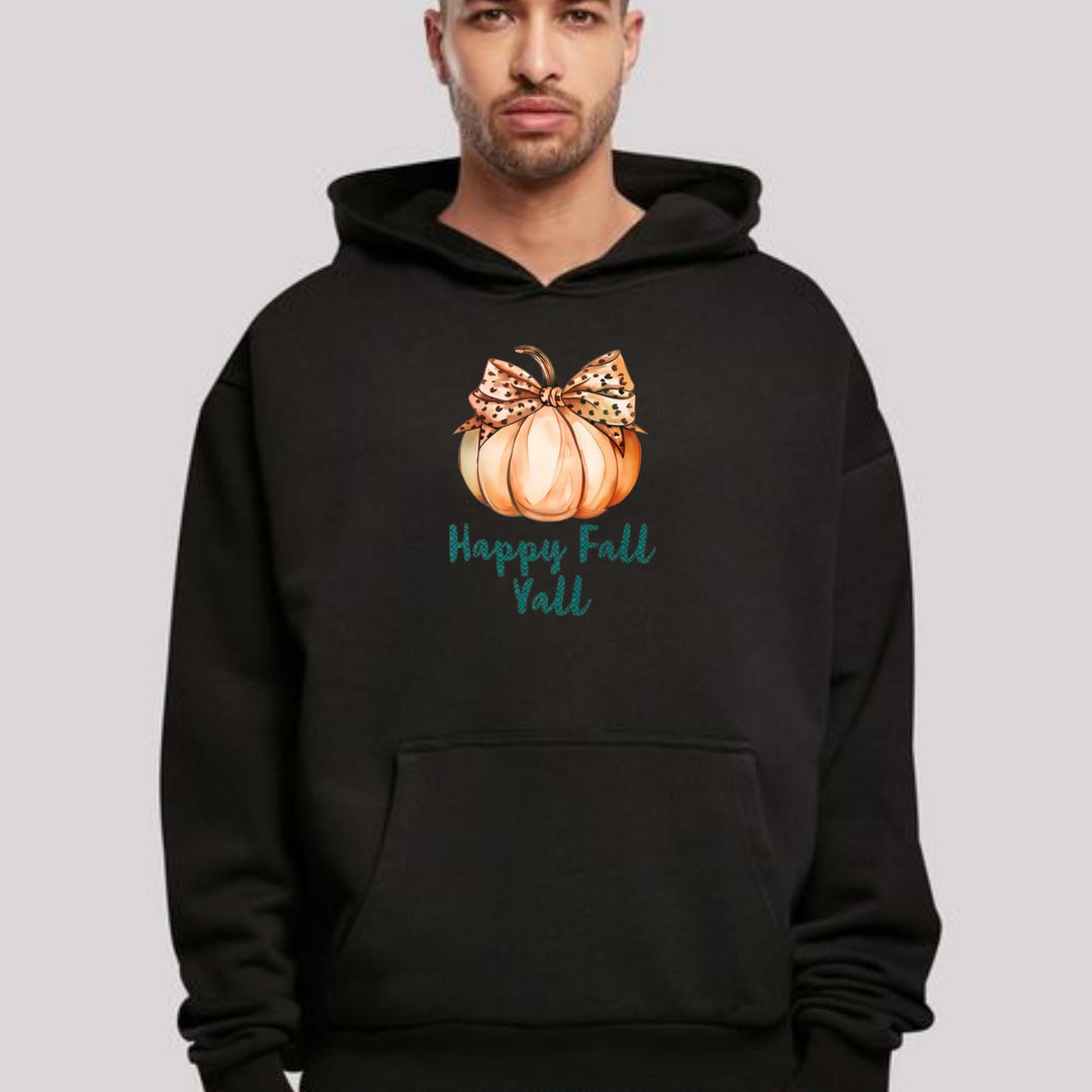 Happy Fall Y'all Unisex Oversized Hoodie | Cozy & Stylish Fall Apparel for Everyone | Perfect for Crisp Weather and Casual Outings