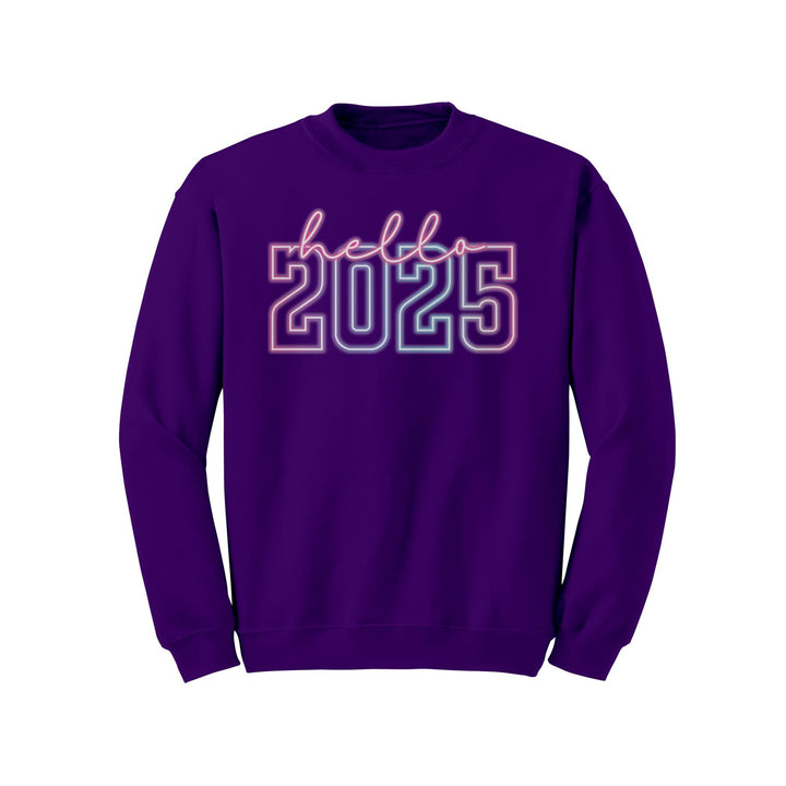 Hello 2025 Gildan Crewneck Sweatshirt | Holiday | Gift Idea