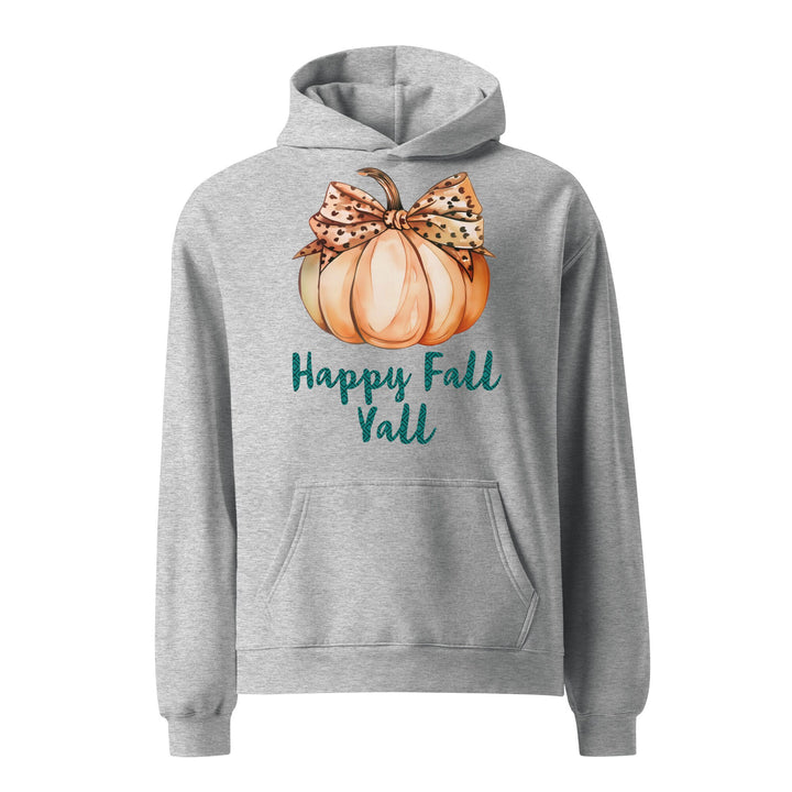 Happy Fall Y'all Unisex Oversized Hoodie | Cozy & Stylish Fall Apparel for Everyone | Perfect for Crisp Weather and Casual Outings