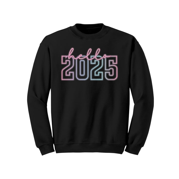 Hello 2025 Gildan Crewneck Sweatshirt | Holiday | Gift Idea