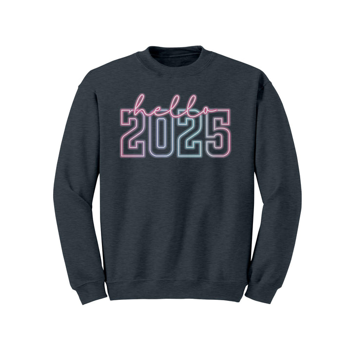 Hello 2025 Gildan Crewneck Sweatshirt | Holiday | Gift Idea