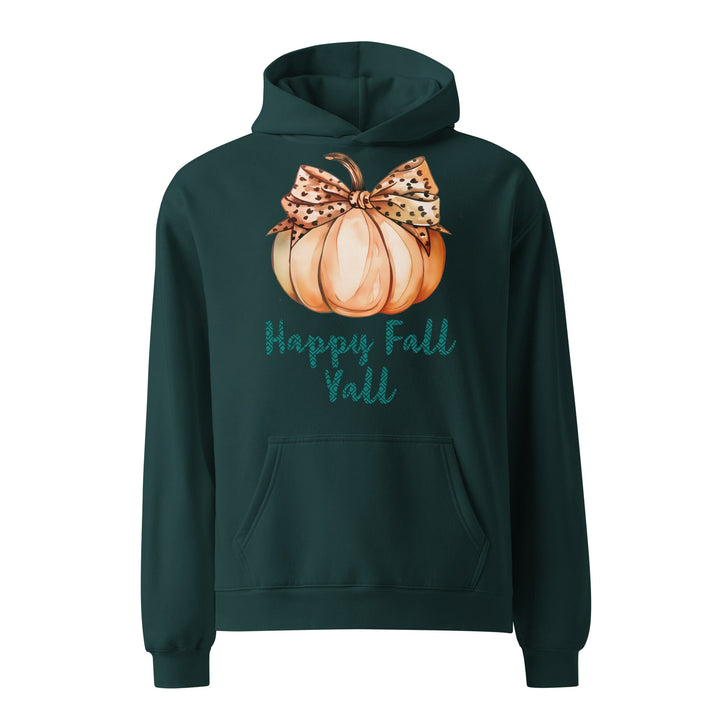 Happy Fall Y'all Unisex Oversized Hoodie | Cozy & Stylish Fall Apparel for Everyone | Perfect for Crisp Weather and Casual Outings