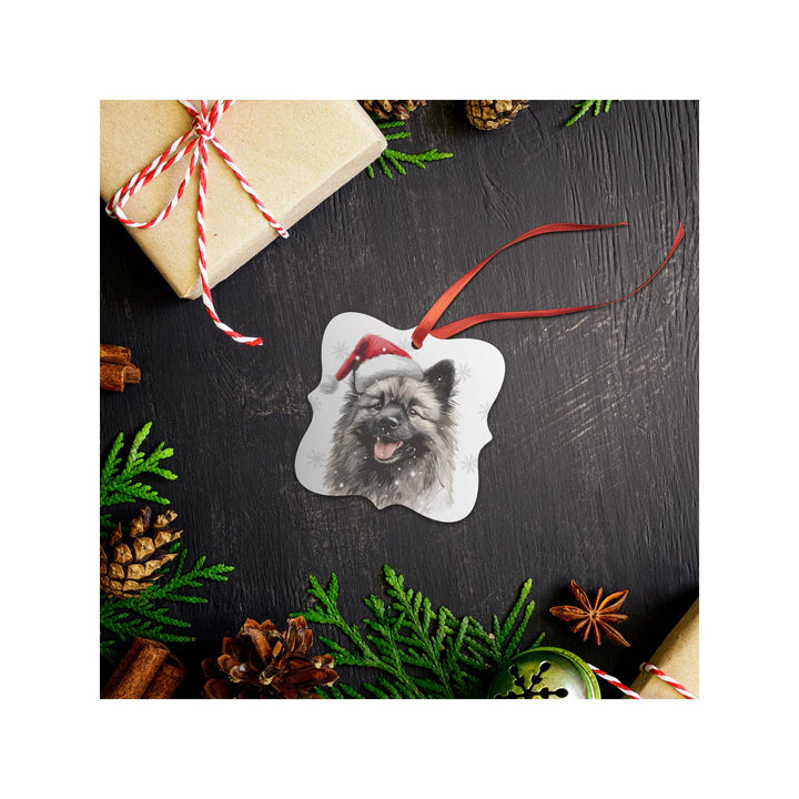 Keeshond Christmas Ornament