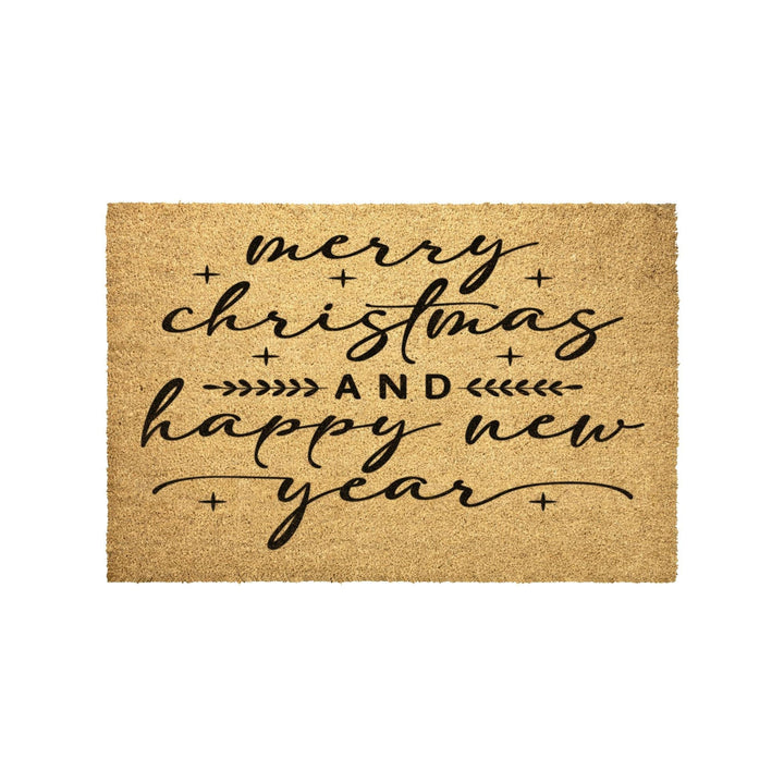 Merry Christmas and Happy New Year Outdoor Christmas Mat
