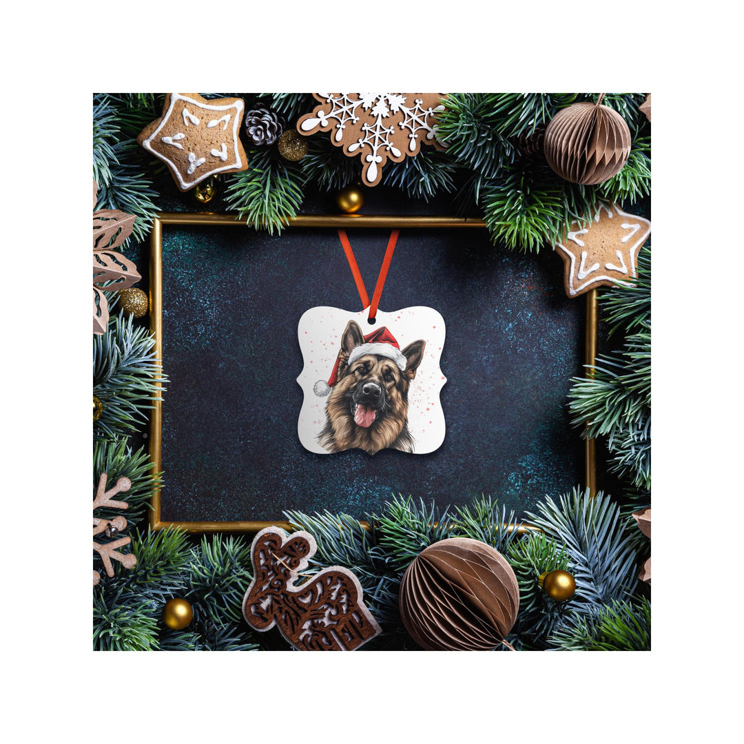 German Shepherd Christmas Ornament