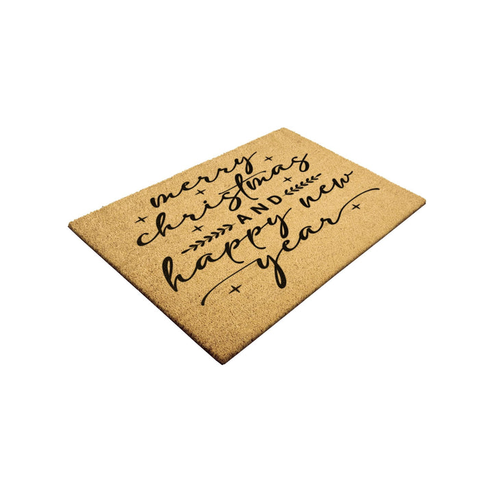 Merry Christmas and Happy New Year Outdoor Christmas Mat