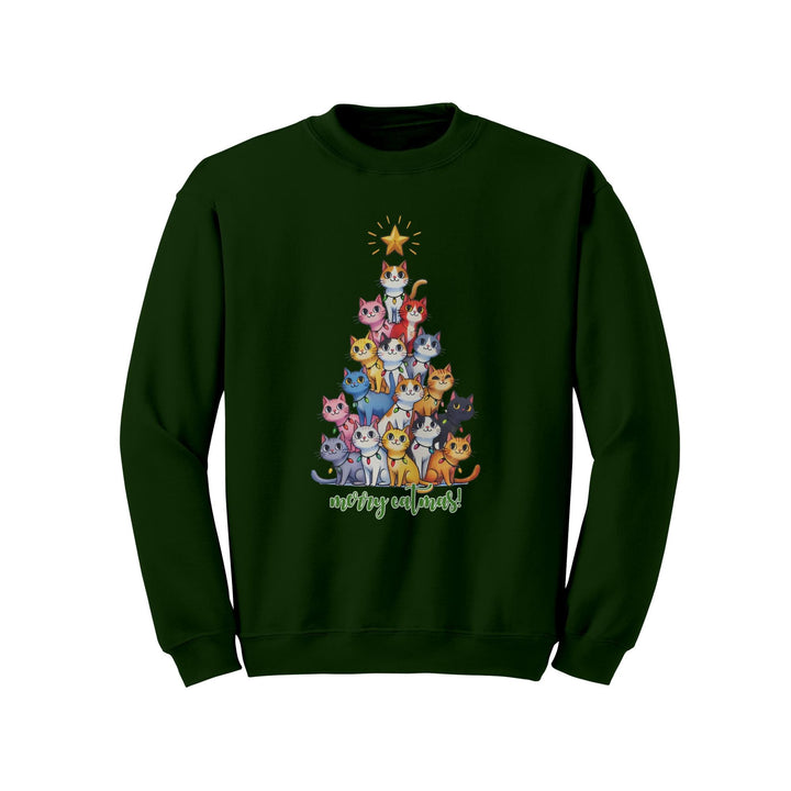 Merry Catmas Gildan Christmas Crewneck Sweatshirt