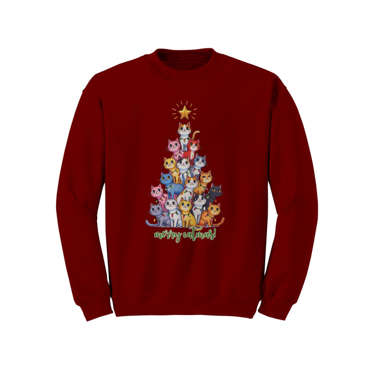 Merry Catmas Gildan Christmas Crewneck Sweatshirt