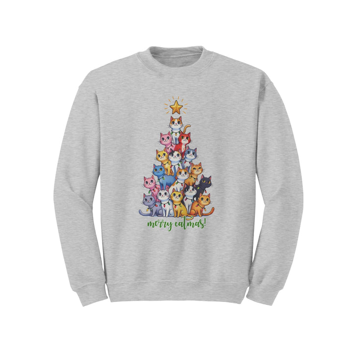 Merry Catmas Gildan Christmas Crewneck Sweatshirt