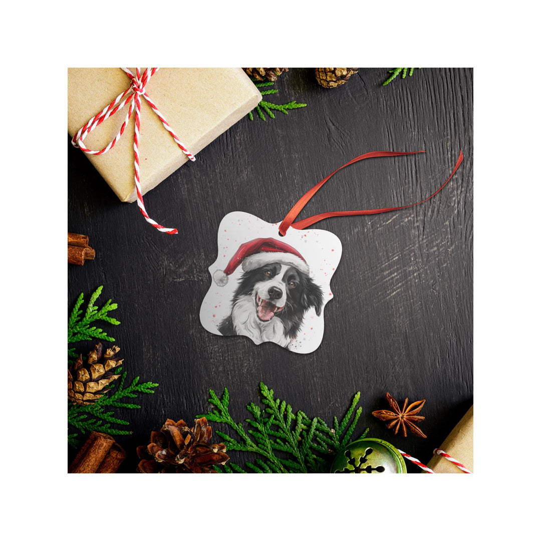 Border Collie Christmas Ornament
