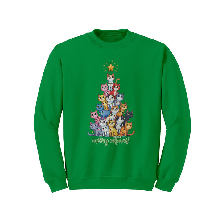 Merry Catmas Gildan Christmas Crewneck Sweatshirt