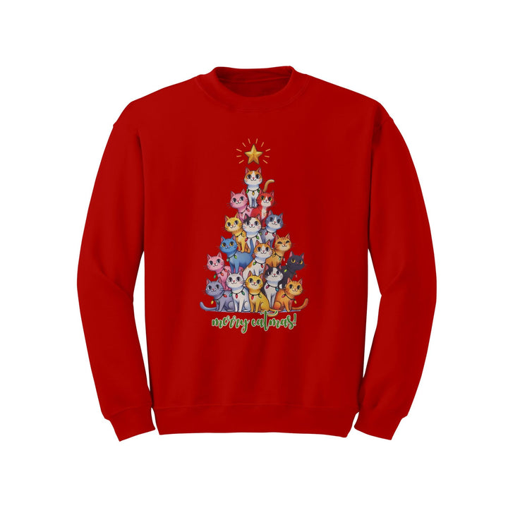 Merry Catmas Gildan Christmas Crewneck Sweatshirt