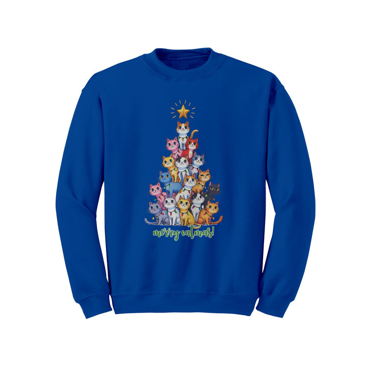 Merry Catmas Gildan Christmas Crewneck Sweatshirt