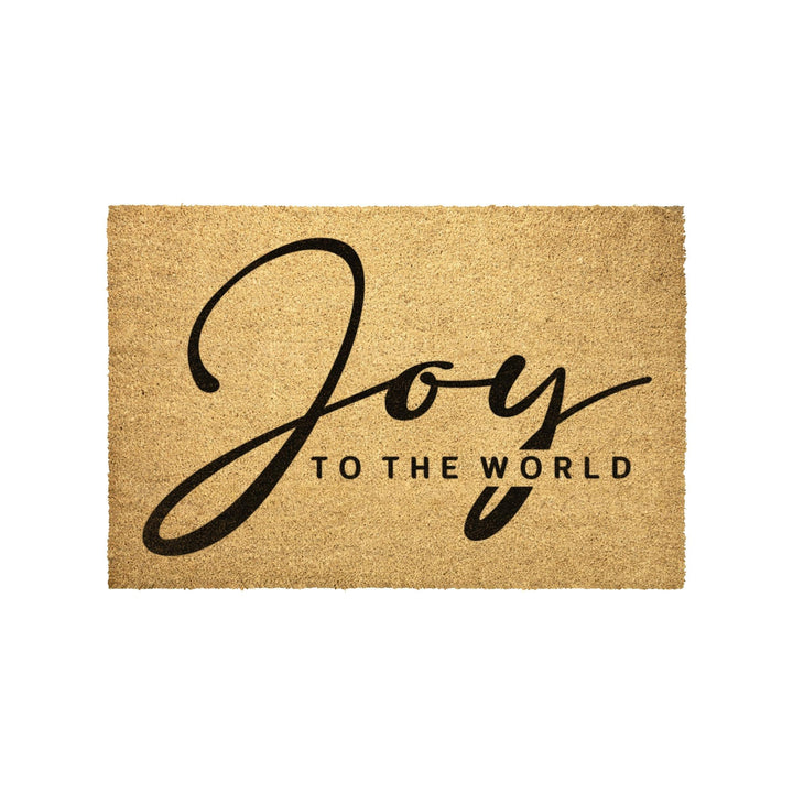 Joy to the World Outdoor Christmas Mat