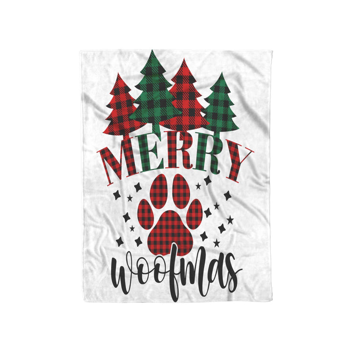 Merry Woofmas Fleece/Sherpa Christmas Blanket
