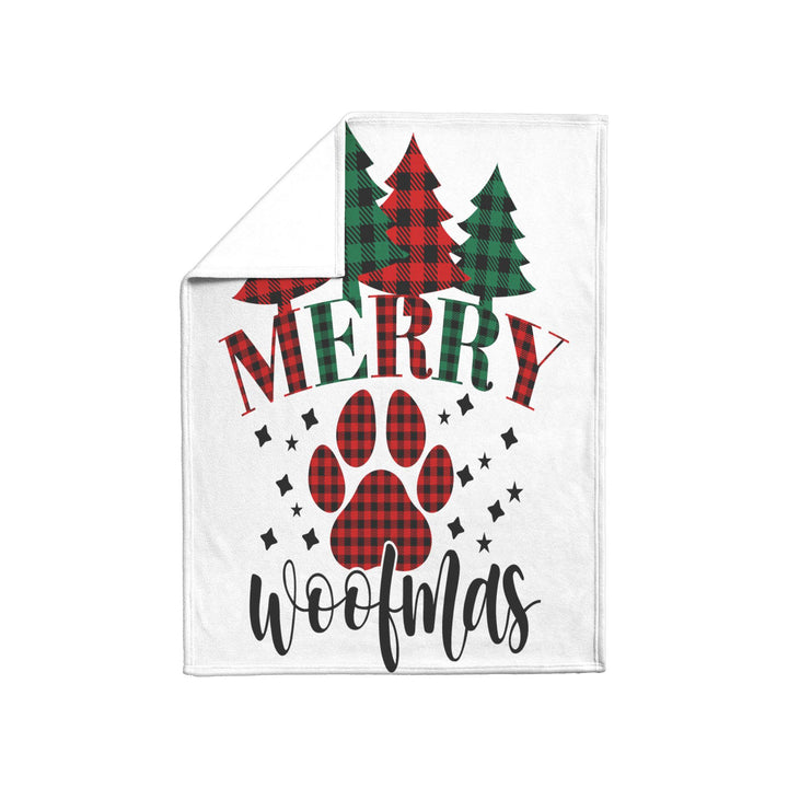 Merry Woofmas Fleece/Sherpa Christmas Blanket