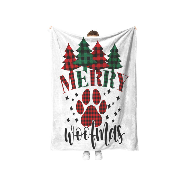 Merry Woofmas Fleece/Sherpa Christmas Blanket