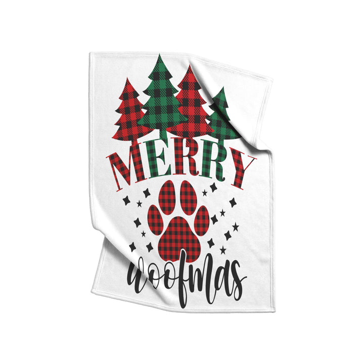 Merry Woofmas Fleece/Sherpa Christmas Blanket