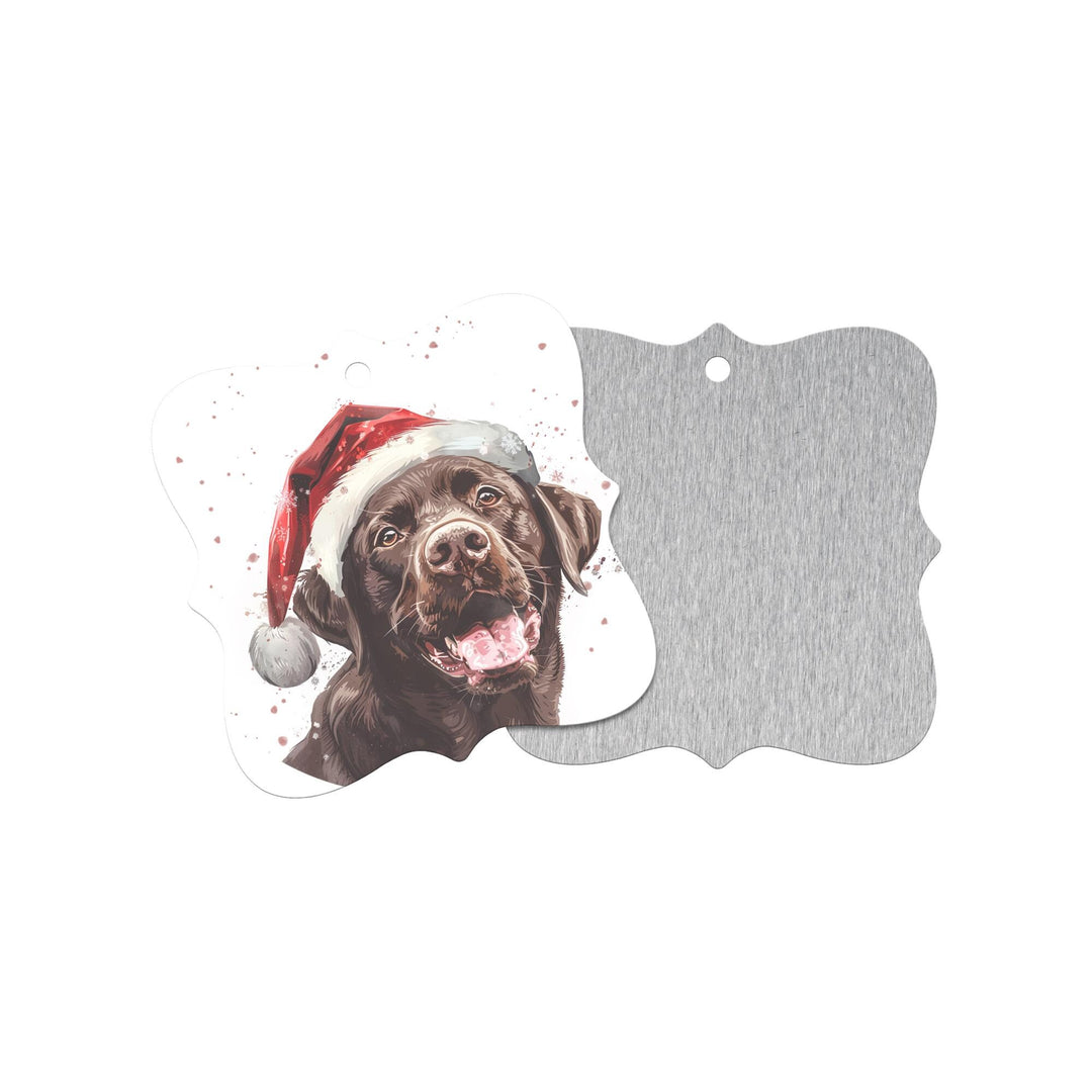 Chocolate Labrador Christmas Ornament