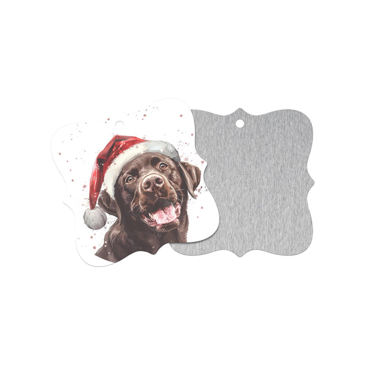 Chocolate Labrador Christmas Ornament