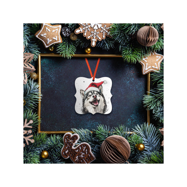 Husky Christmas Ornament