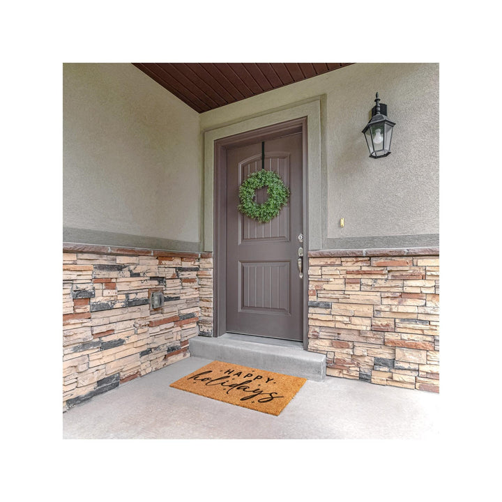 Happy Holidays Outdoor Christmas Mat