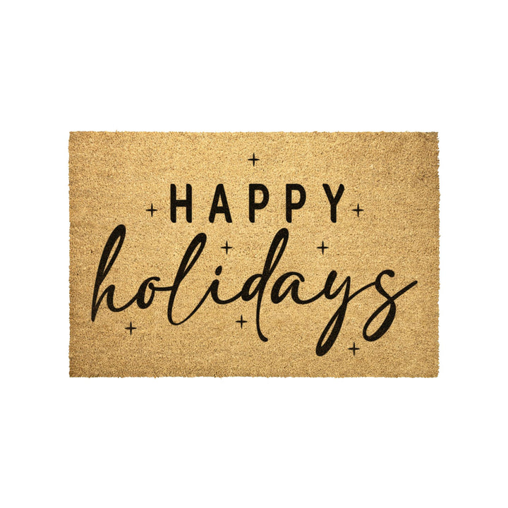 Happy Holidays Outdoor Christmas Mat