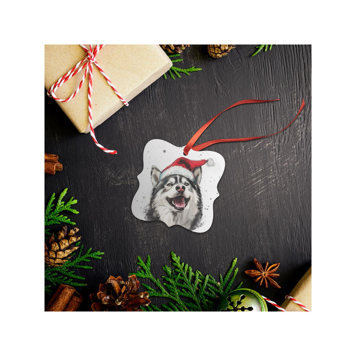 Husky Christmas Ornament