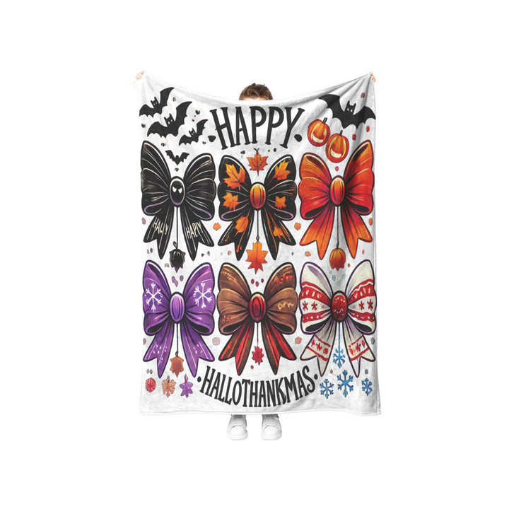 Happy Hallowthankmas Fleece/Sherpa Blanket