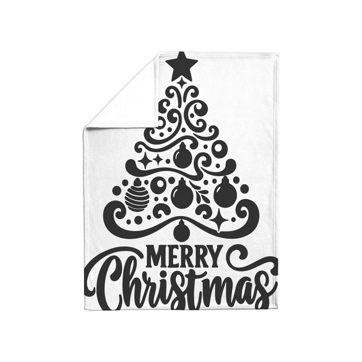 Merry Christmas Fleece/Sherpa Christmas Blanket