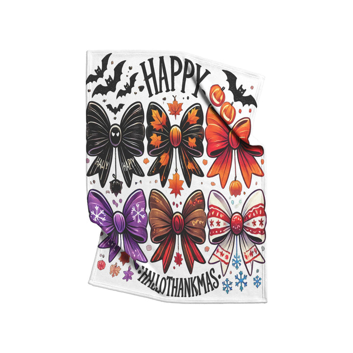 Happy Hallowthankmas Fleece/Sherpa Blanket