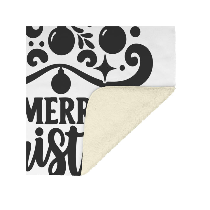 Merry Christmas Fleece/Sherpa Christmas Blanket