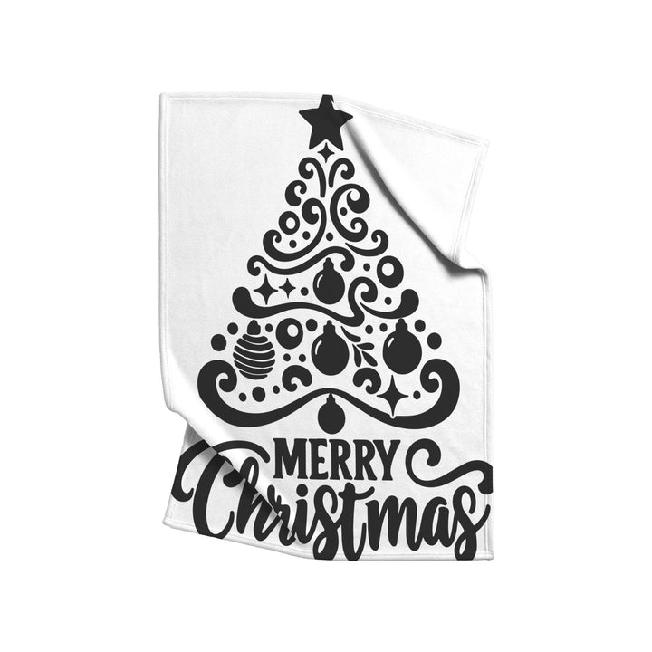 Merry Christmas Fleece/Sherpa Christmas Blanket