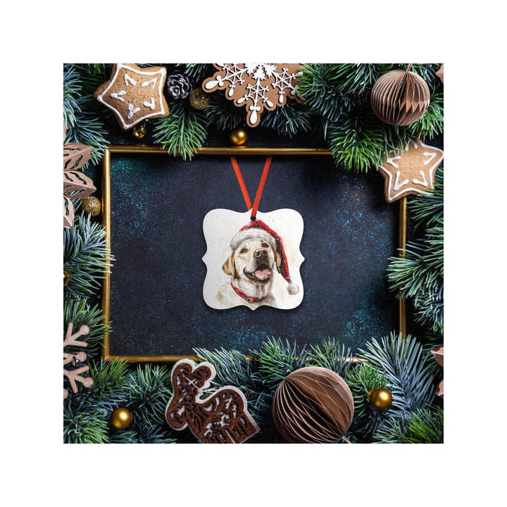 Yellow Labrador Retriever Christmas Ornament