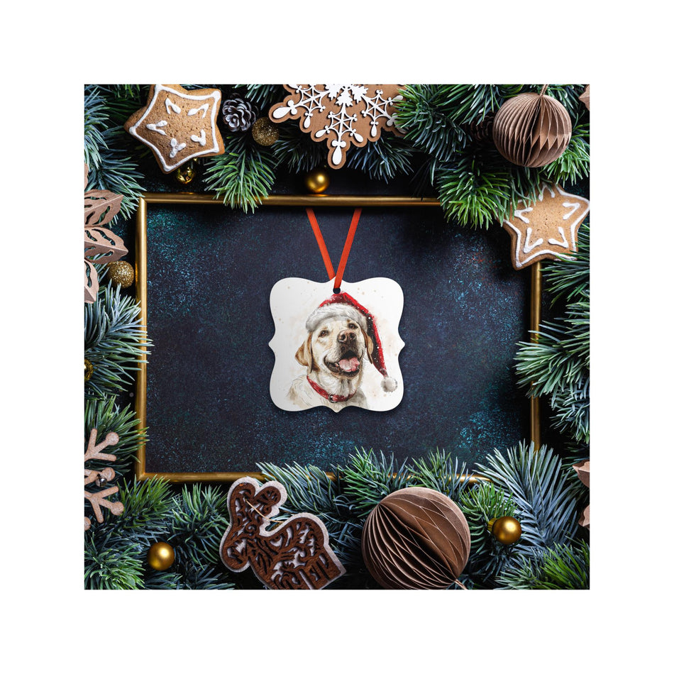Yellow Labrador Retriever Christmas Ornament