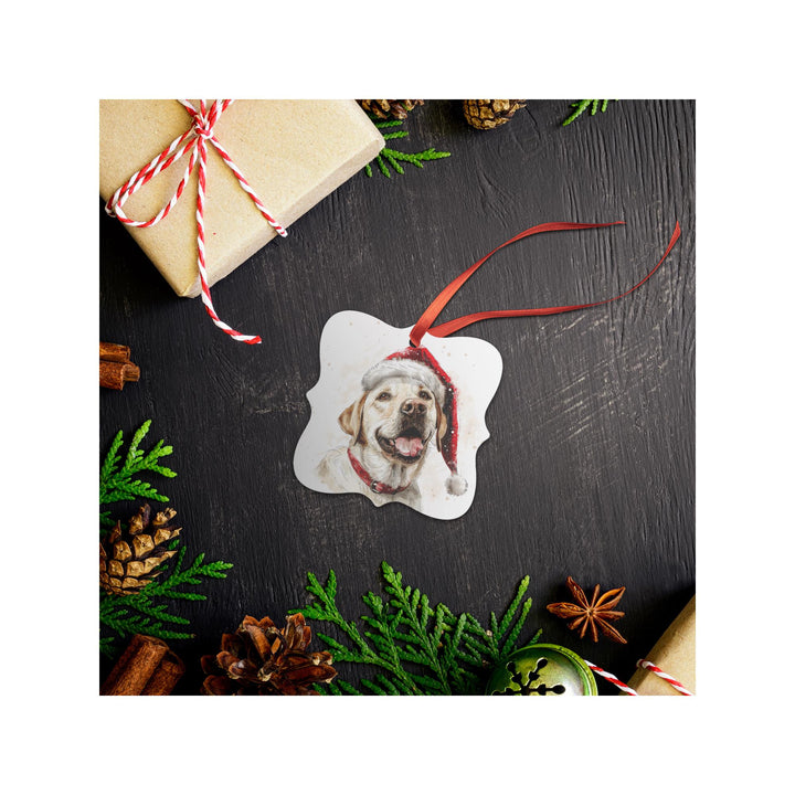 Yellow Labrador Retriever Christmas Ornament