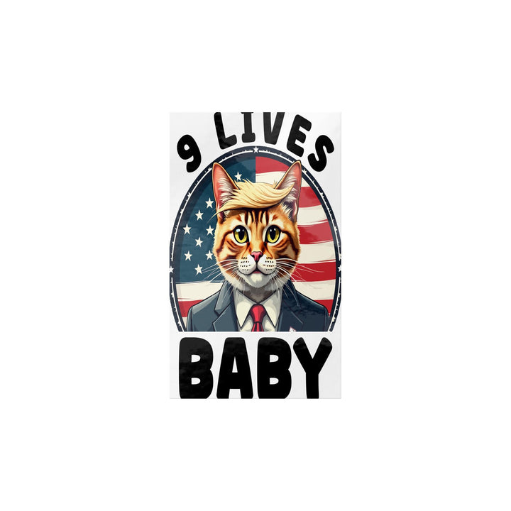 9 Lives Baby Trump Sticker