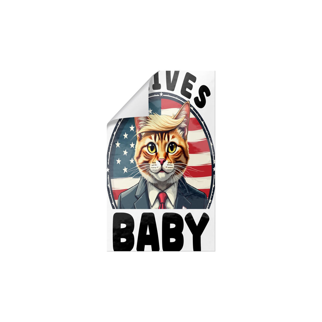 9 Lives Baby Trump Sticker