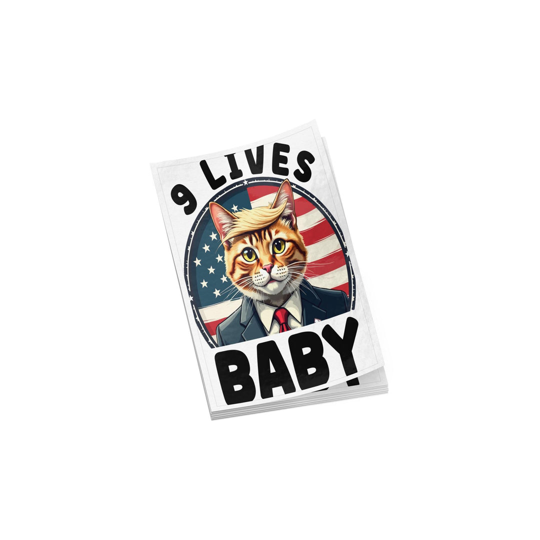 9 Lives Baby Trump Sticker