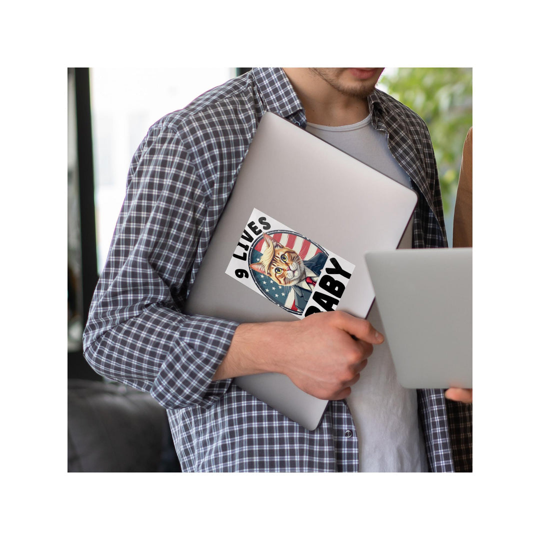 9 Lives Baby Trump Sticker