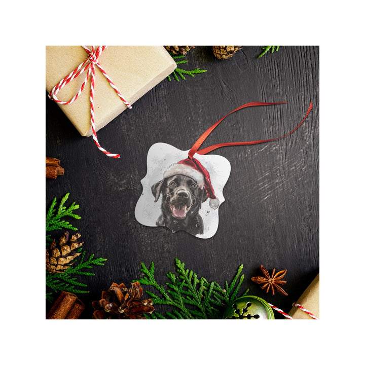 Black Labrador Retriever Christmas Ornament