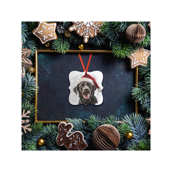Black Labrador Retriever Christmas Ornament
