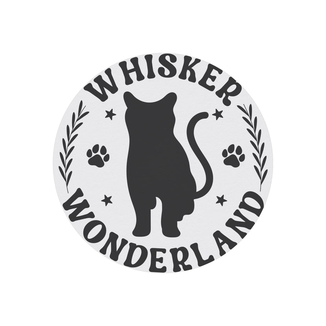 Whisker Wonderland Round Christmas Magnet
