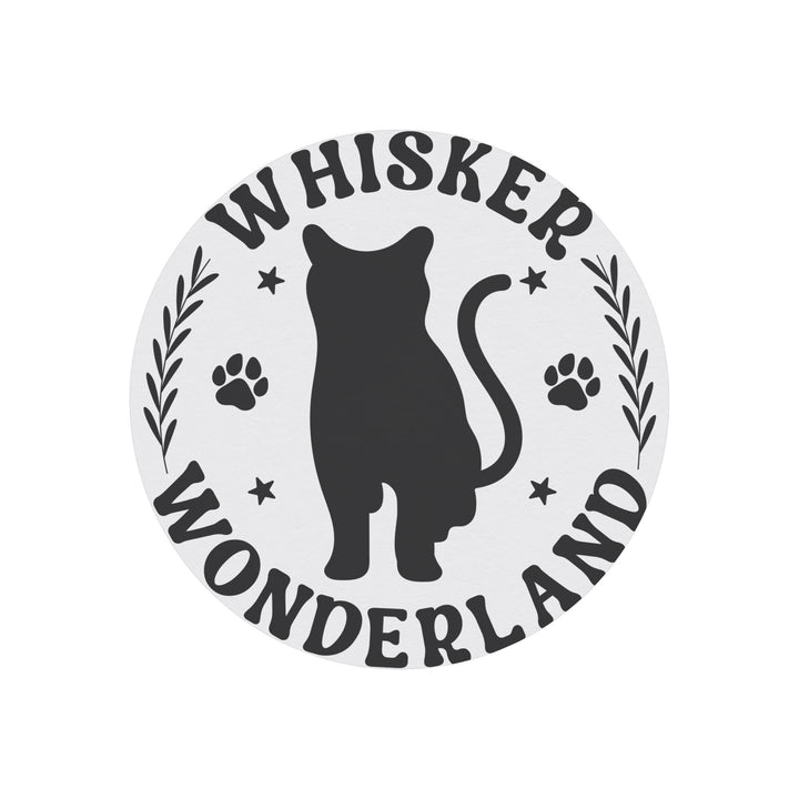 Whisker Wonderland Round Christmas Magnet