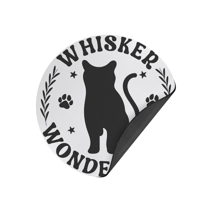 Whisker Wonderland Round Christmas Magnet